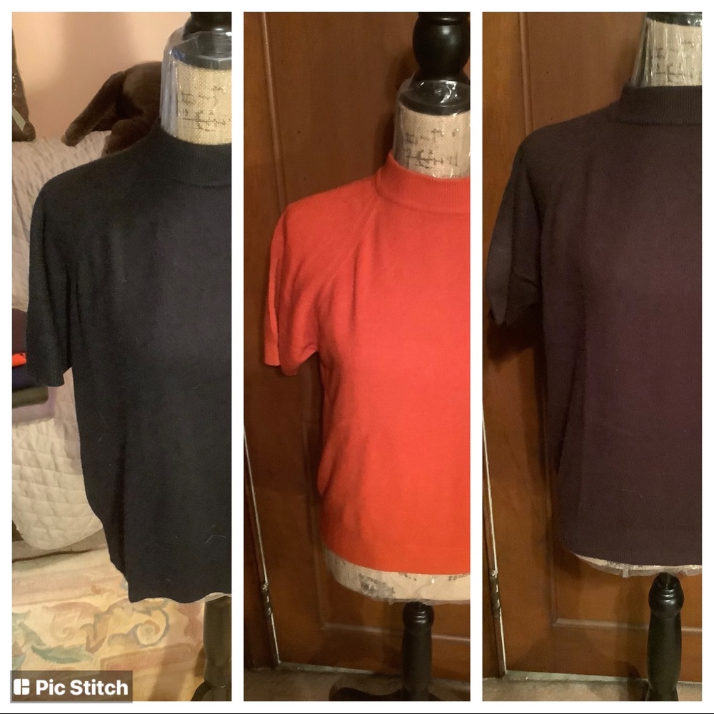 Set of 3,Lord & Taylor Short Sleeve Sweaters